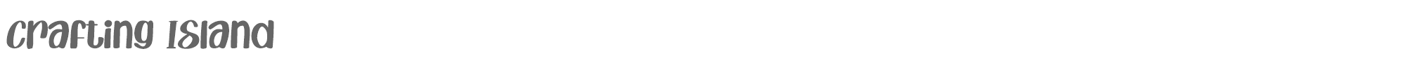 Crafting Island Crafting Island.otf font preview
